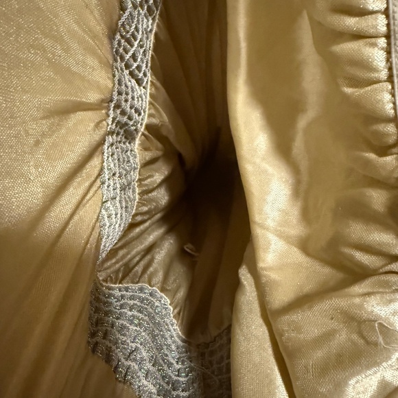 Line and Dot Silver Metallic Disco Jumpsuit - Picture 6 of 6